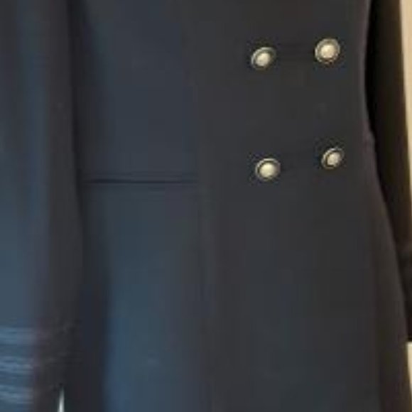 Vintage Kasper ASL Double Breasted Navy Jacket - Picture 5 of 9